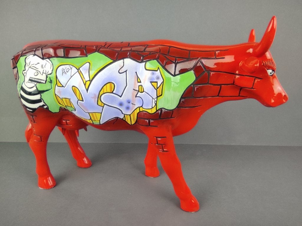 CowParade / Cow Parade Koe “Balanquita” LARGE, Ophalen of Verzenden, Beeld, Meerkleurig, Handgemaakt