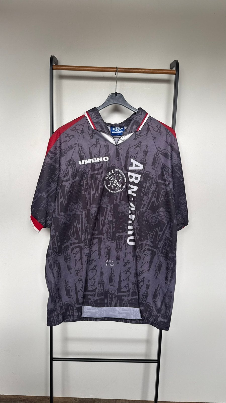 Origineel Ajax uitshirt 1996/97 Umbro maat XXL – ABN AMRO, Groter dan maat XL, Ophalen of Verzenden, Zo goed als nieuw, Shirt