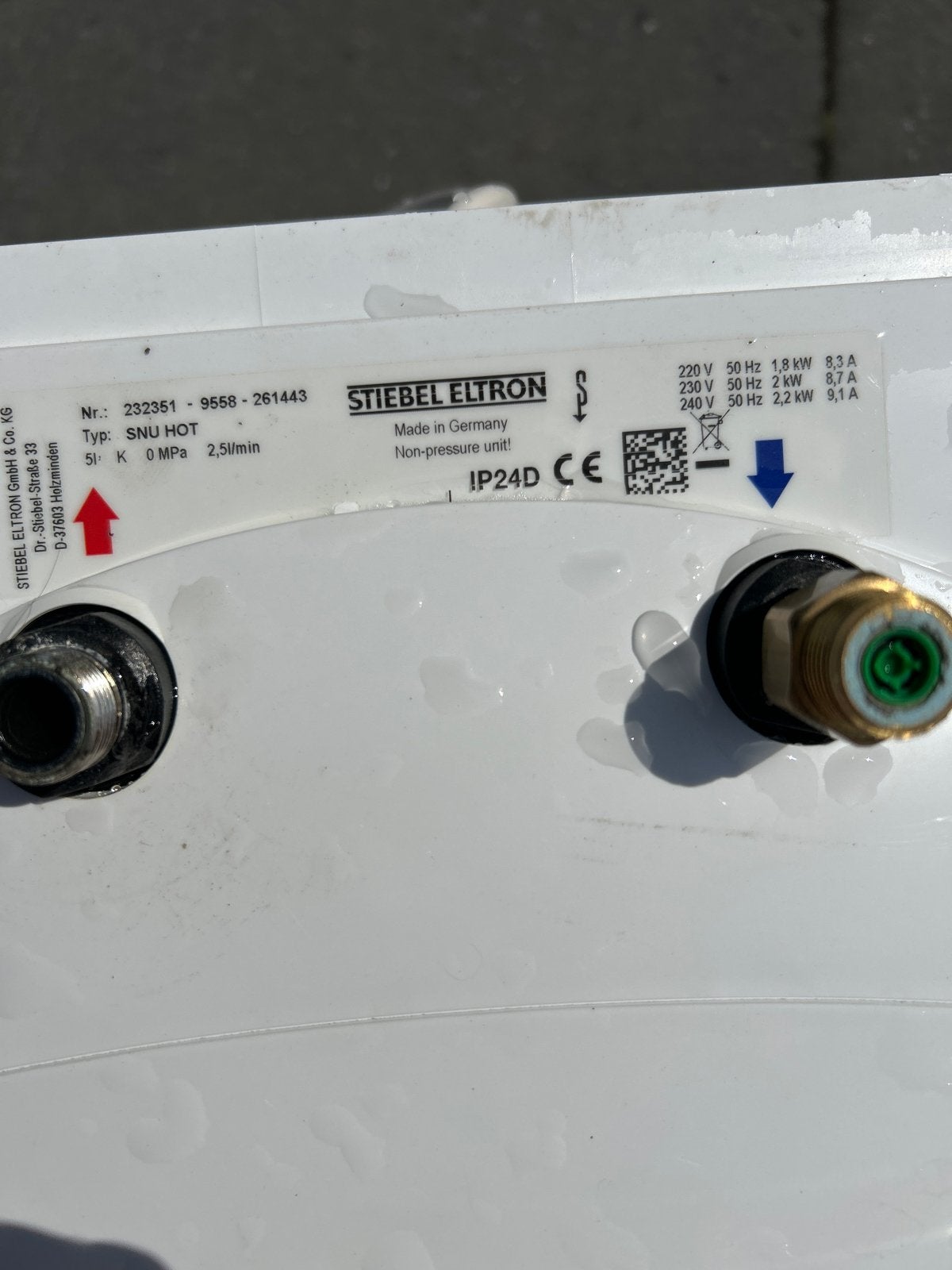 Stiebel Eltron SNU HOT Boiler - gebruikt, Doe-het-zelf en Verbouw, Geisers en Boilers, Ophalen, Gebruikt, Aardgas, Boiler
