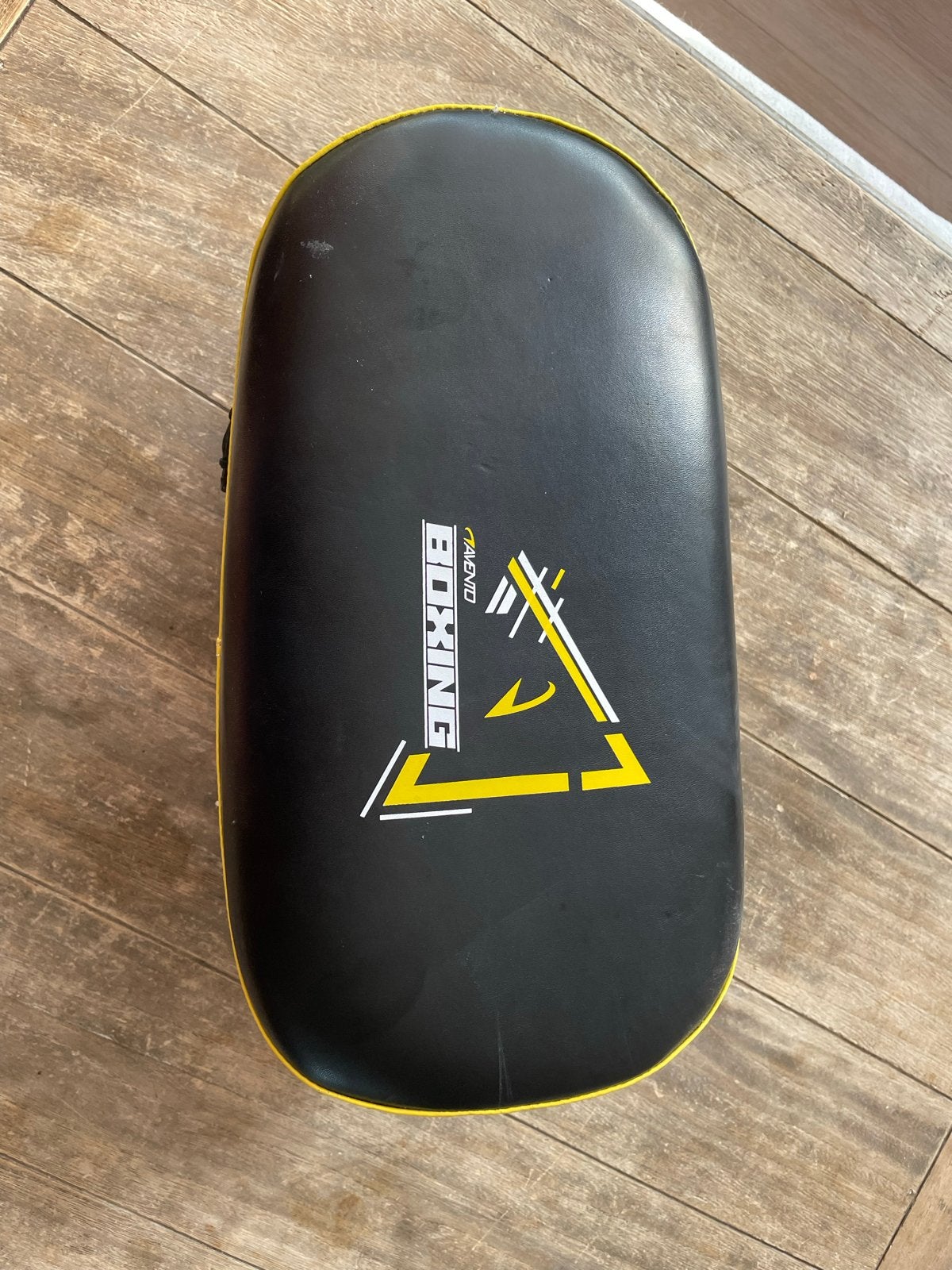 Avento Boks Sparring Blok Pad - Zwart/Geel, Sport en Fitness, Ophalen of Verzenden, Gebruikt, Boks-accessoire
