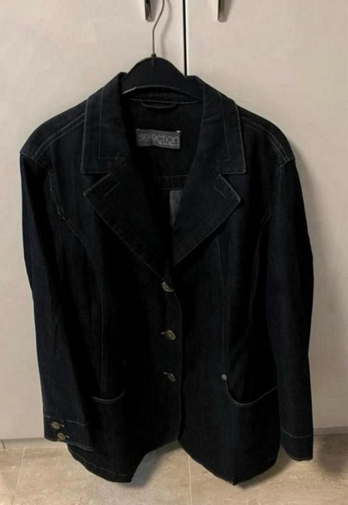 Ulla Popken Selection broekpak mt. 54, Kleding | Dames, Grote Maten, Ophalen of Verzenden, Zo goed als nieuw, Blauw, Overige typen