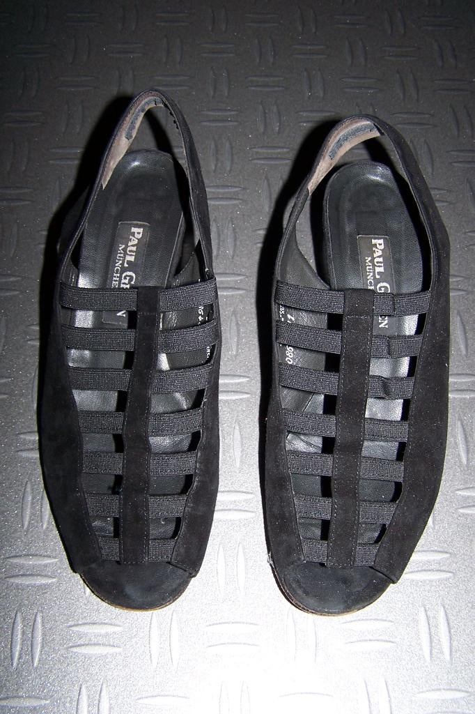 Suède schoenen / pumps / sandalen -- maat 38 -- Paul Green, Kleding | Dames, Schoenen, Zwart, Zo goed als nieuw, Paul Green, Sandalen of Muiltjes