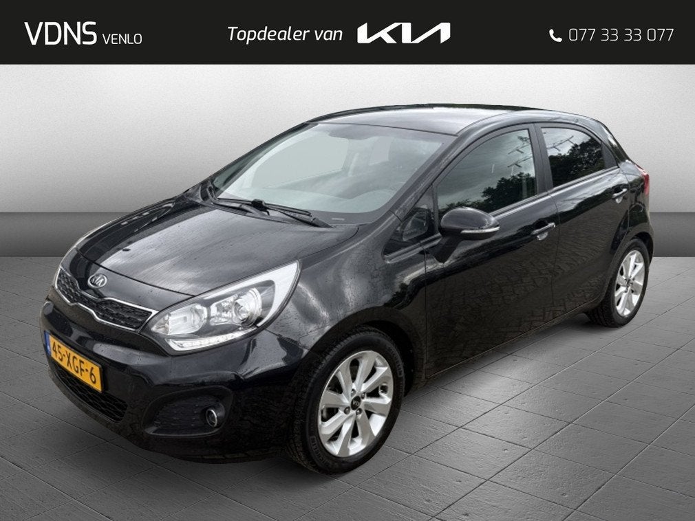 Kia Rio 1.4 CVVT Super Pack / UNIEKE AUTO / ORIGINEEL NAVI-C, Auto's, Euro 5, 450 kg, 1396 cc, Automatische klimaatregeling