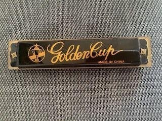 Golden Cup mondharmonica tremolo C-majeur, Ophalen, Zo goed als nieuw, Diatonisch, C-mondharmonica