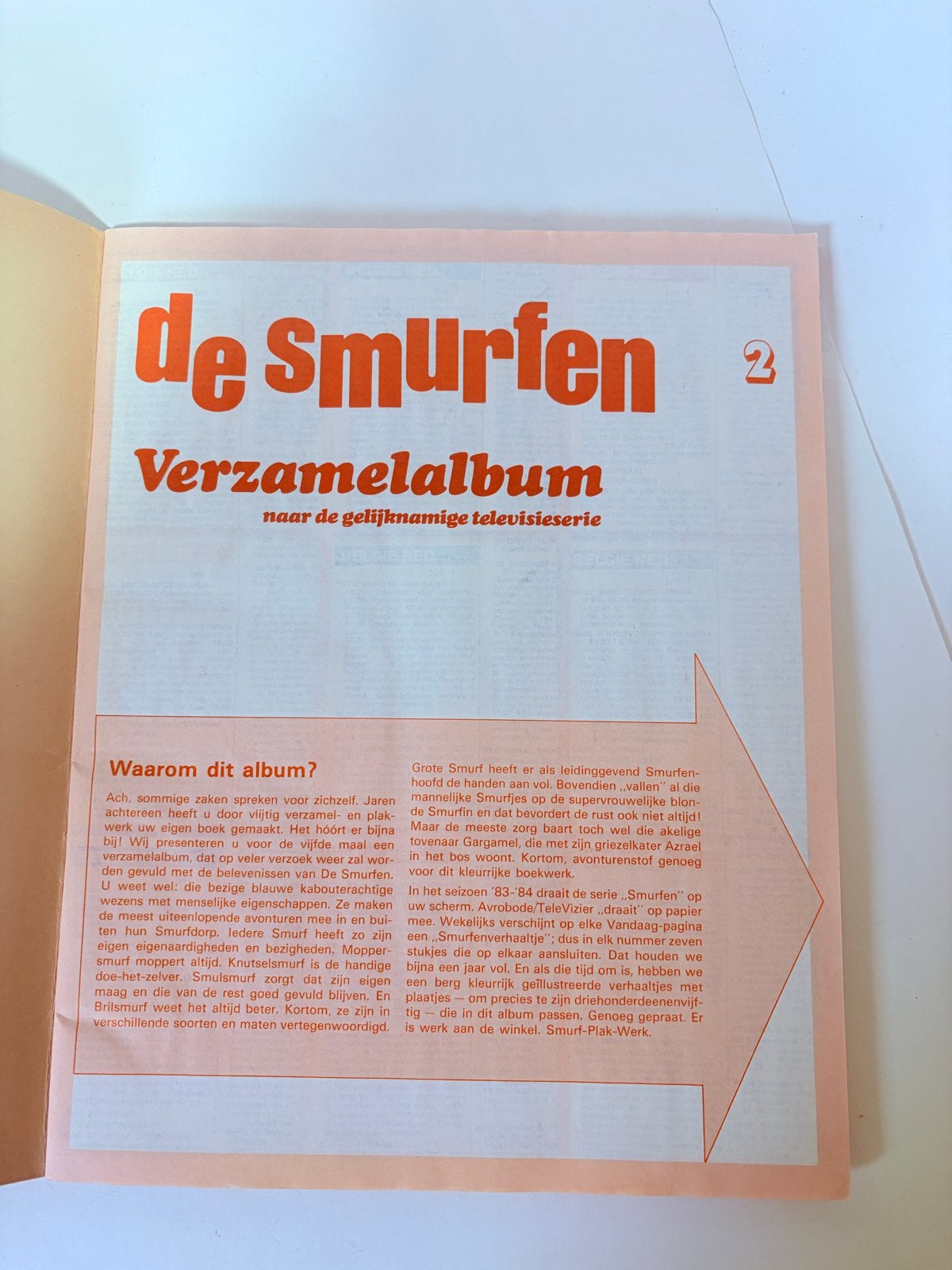 Smurfen Verzamelalbum 1983 - Compleet met stickers, Ophalen of Verzenden, Gebruikt, Verschillende Smurfen, Overige typen