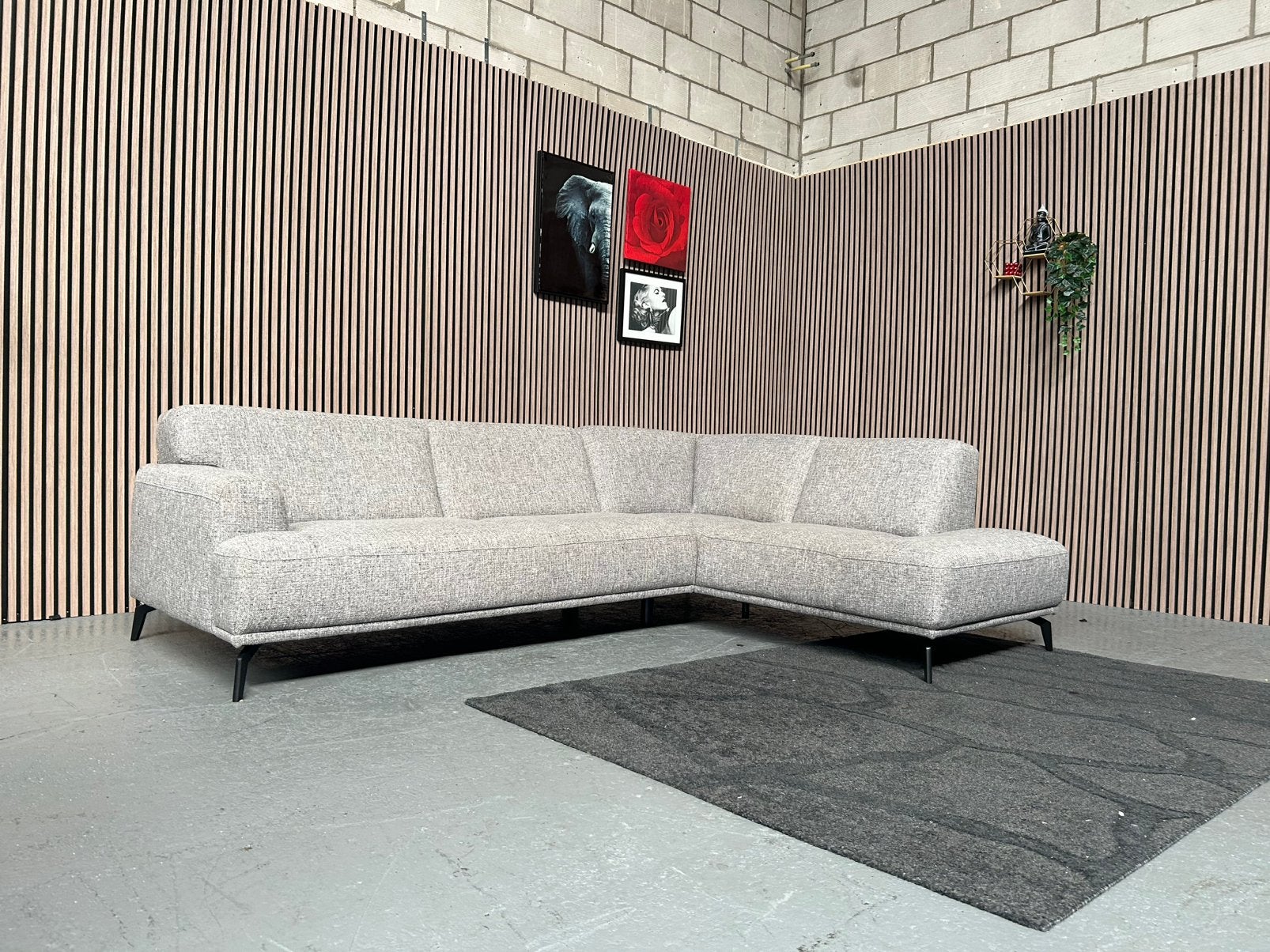 GRATIS LEVERING MONTEL MARVEL GRIJS 270X195 GEREINIGD, 250 tot 300 cm, Hoekbank, Ophalen of Verzenden, Zo goed als nieuw