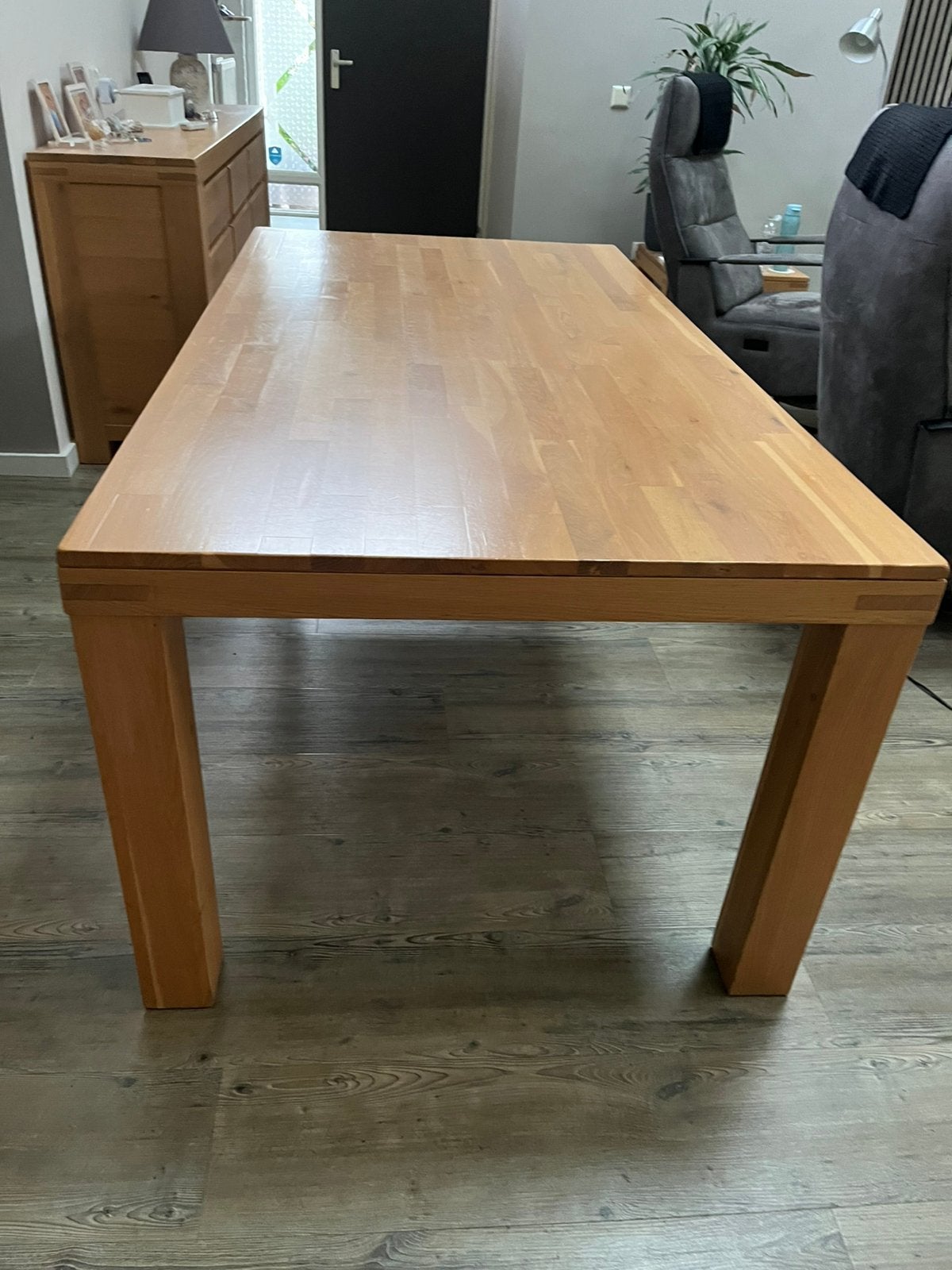 Eiken eettafel 190x100, Huis en Inrichting, Tafels | Eettafels, Ophalen, Rechthoekig, 150 tot 200 cm, 50 tot 100 cm