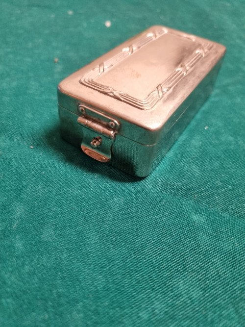 tabaks doos antiek met binnen bakje verzilverd, Ophalen of Verzenden, 'T Olde Gre-j, Info@toldegrej.nl, Endepoelstraat 20f Didam