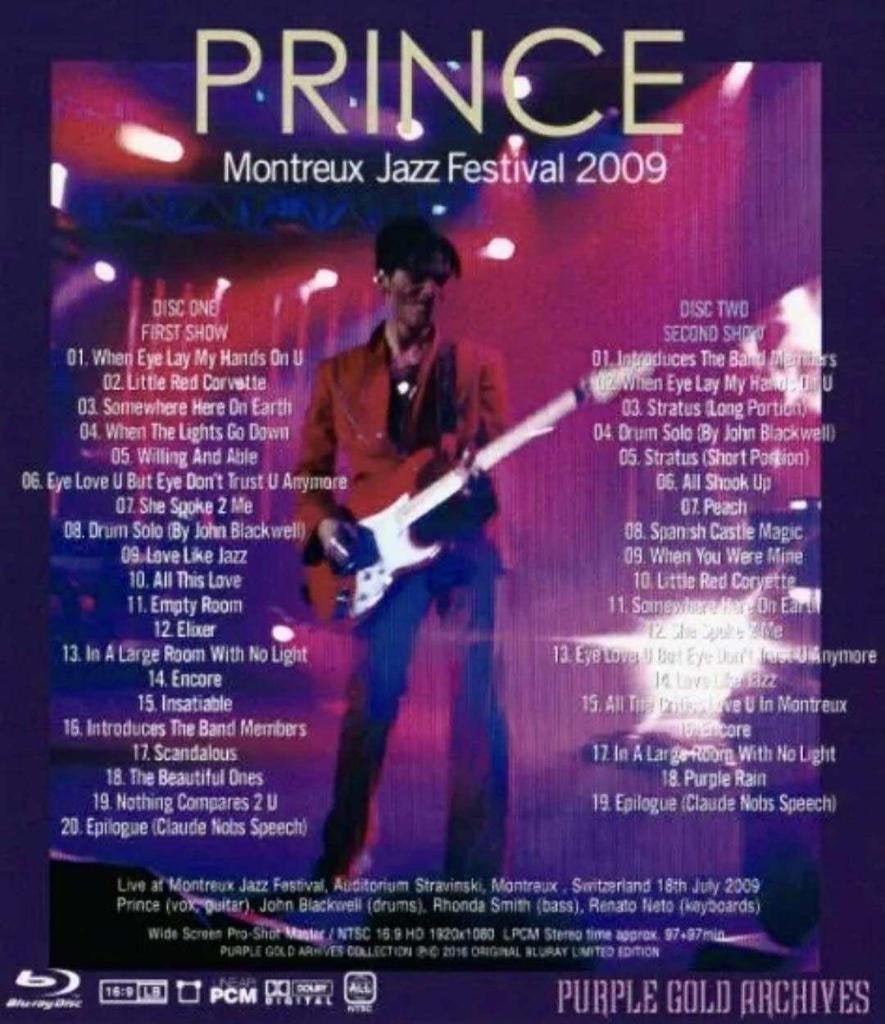 PRINCE MONTREUX JAZZ FESTIVAL 2009 (2BLU-RAY), Import, Nieuw in verpakking, Album, Verzenden