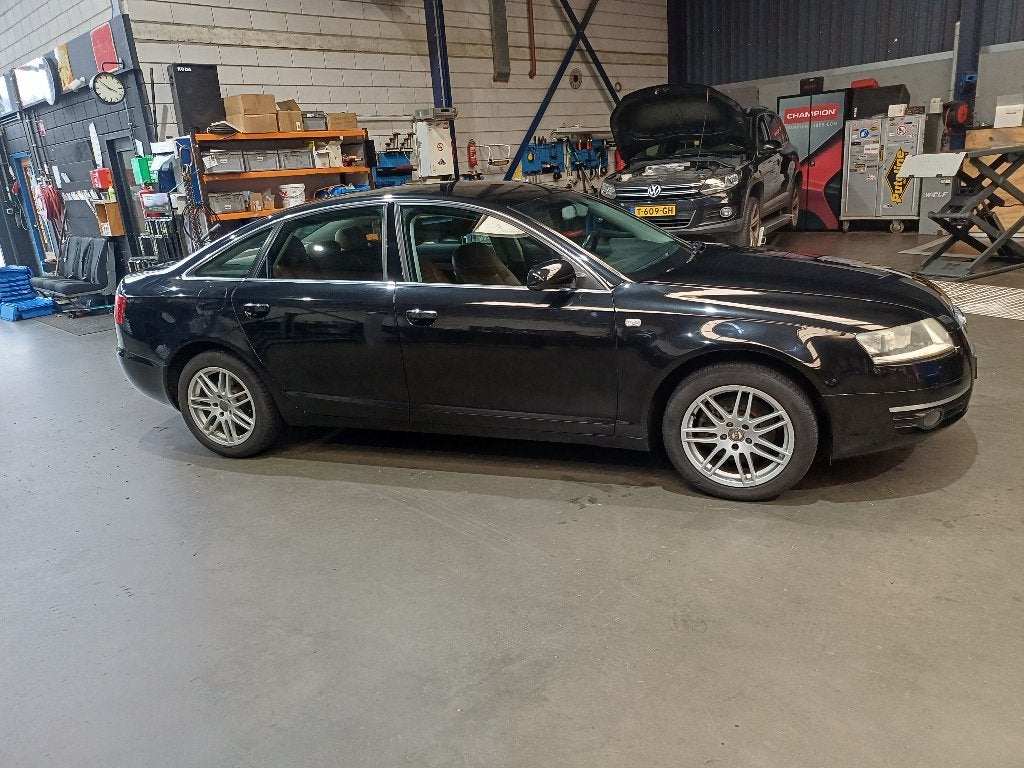 Audi A6 2.4 V6 130KW Multitronic 2008 Zwart, Auto's, Audi, Particulier, A6, ABS, Adaptive Cruise Control, Airbags, Airconditioning