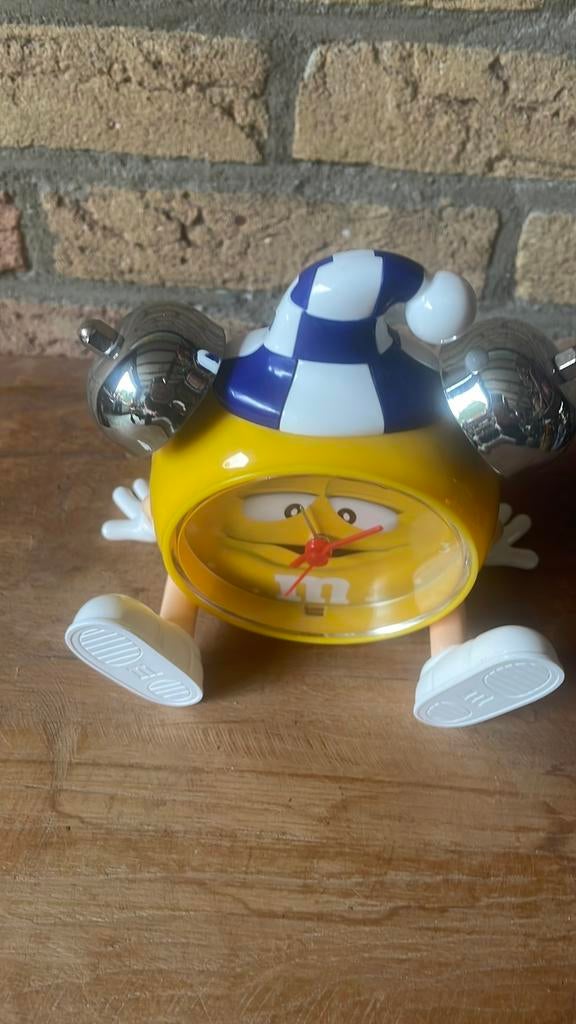 Vintage M en M wekker in mooie staat., Ophalen of Verzenden, Gebruikt, Wandklok