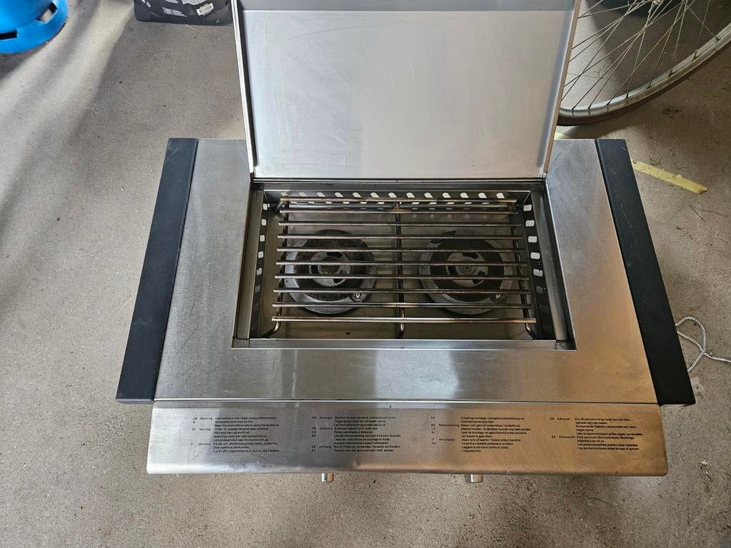 Patton 2 pits gasbarbeque inbouw bbq, Tuin en Terras, Gasbarbecues, Ophalen