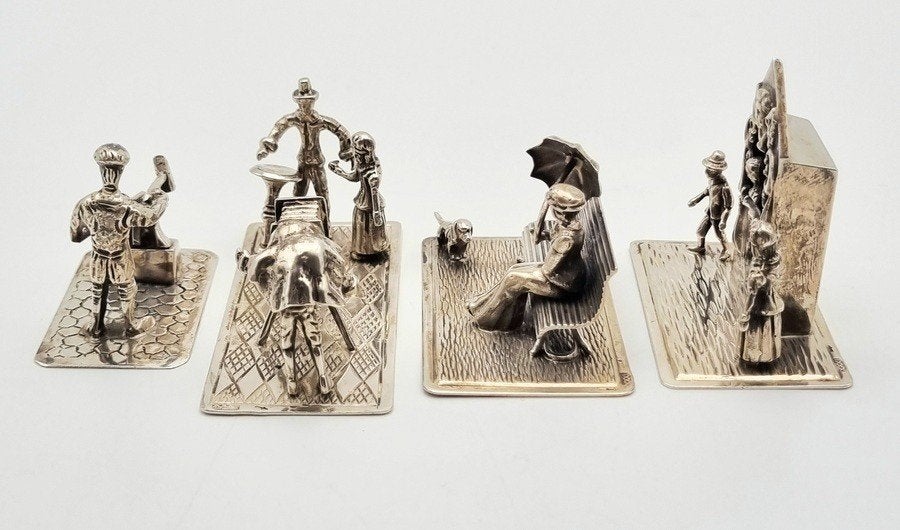 1010. Zilveren miniaturen - Nederland, midden 20e eeuw, Ophalen of Verzenden, Zilver