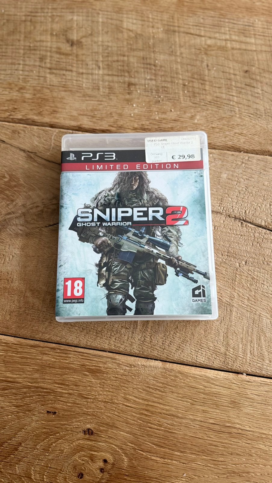 Sniper 2 ghost warrior limited edition Ps3 IN GOEDE STAAT, Vanaf 18 jaar, Shooter, 1 speler, Ophalen of Verzenden