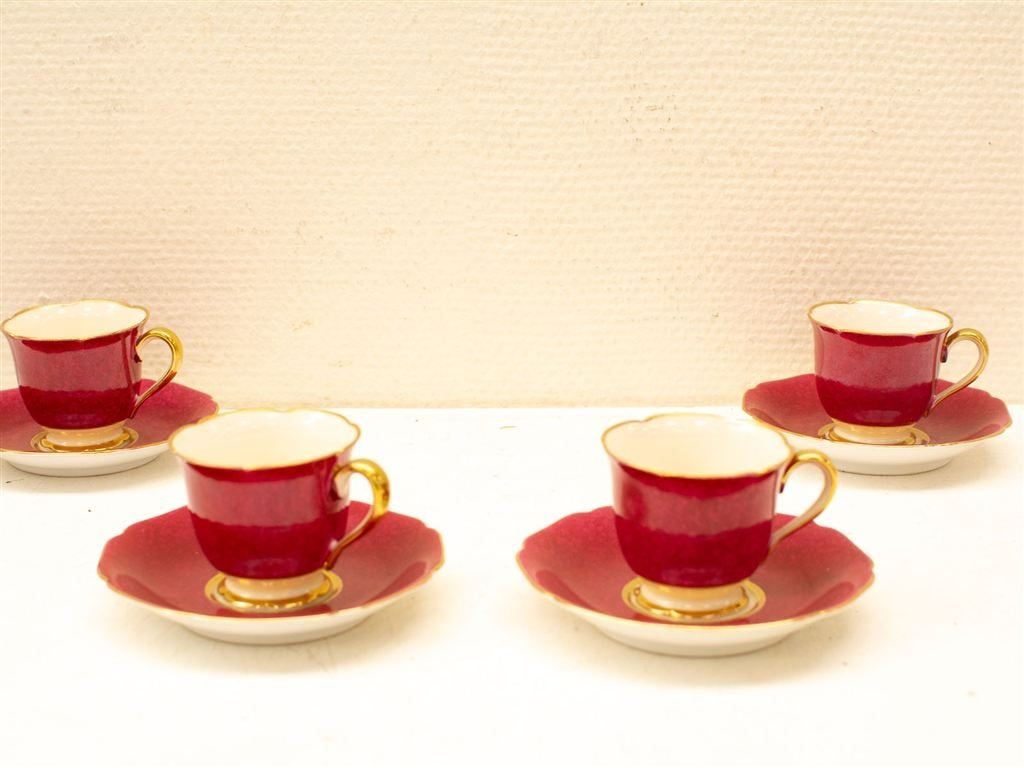 8 noritake kop en schotel 32964, Gebruikt, Ophalen of Verzenden, Bord(en), Overige stijlen