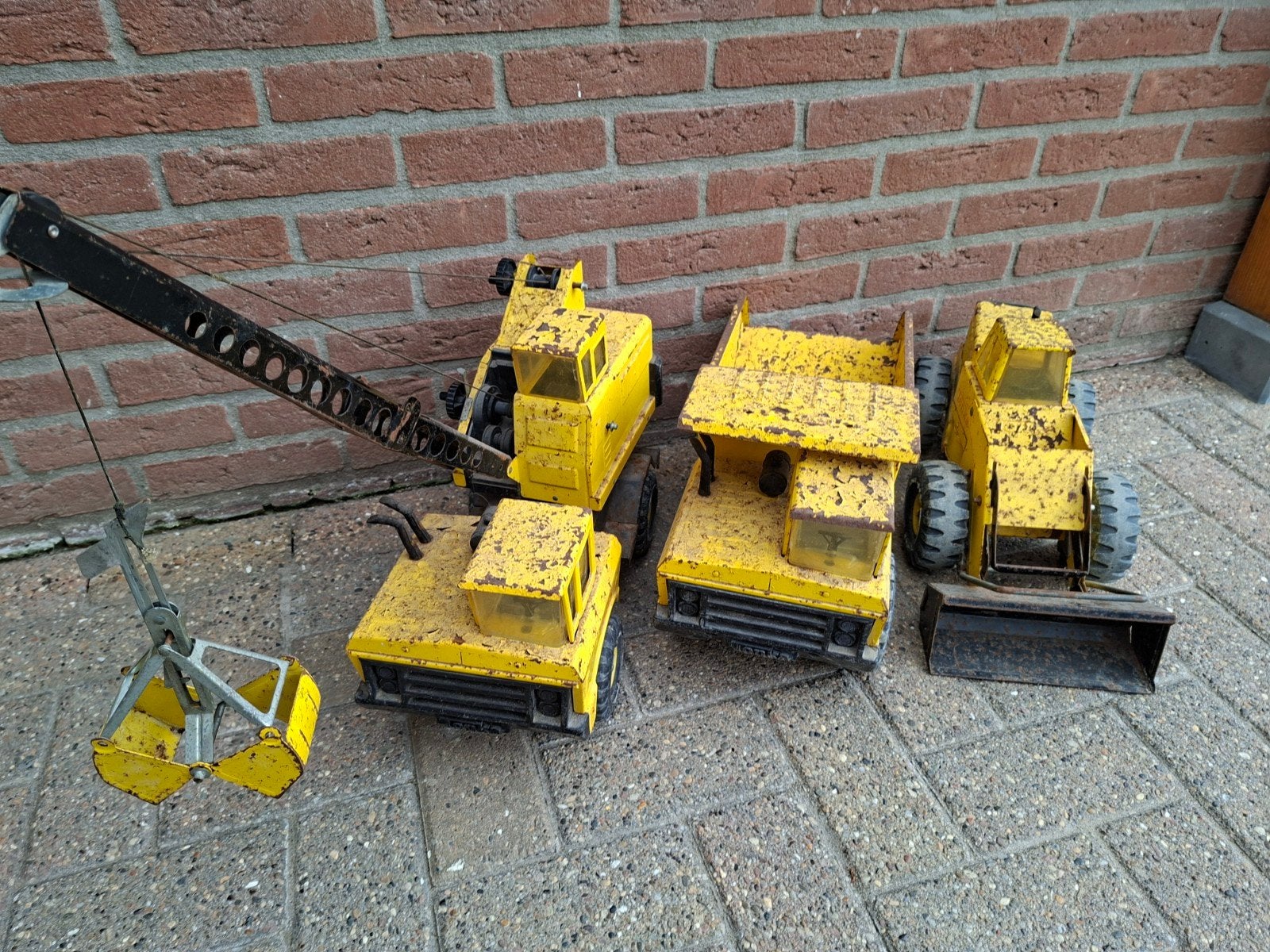3 Grote Metalen TONKA Auto's (Jaren '80) - Opknappers, Ophalen, Gebruikt
