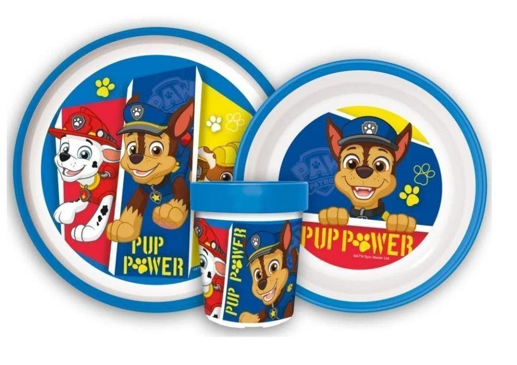 Paw Patrol Kinderservies Blauw - Magnetron Eetset / Dinerset, Ophalen of Verzenden, Nieuw