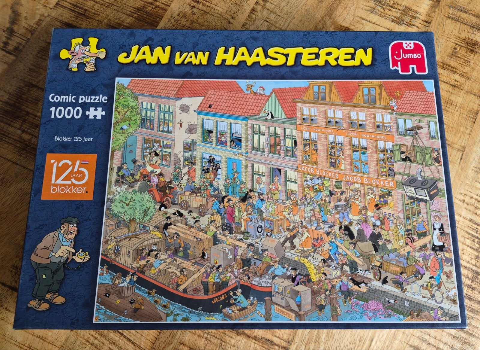 Jan van Haasteren "Blokker 125 jaar " 1000, Ophalen of Verzenden, 500 t/m 1500 stukjes, Zo goed als nieuw, Legpuzzel