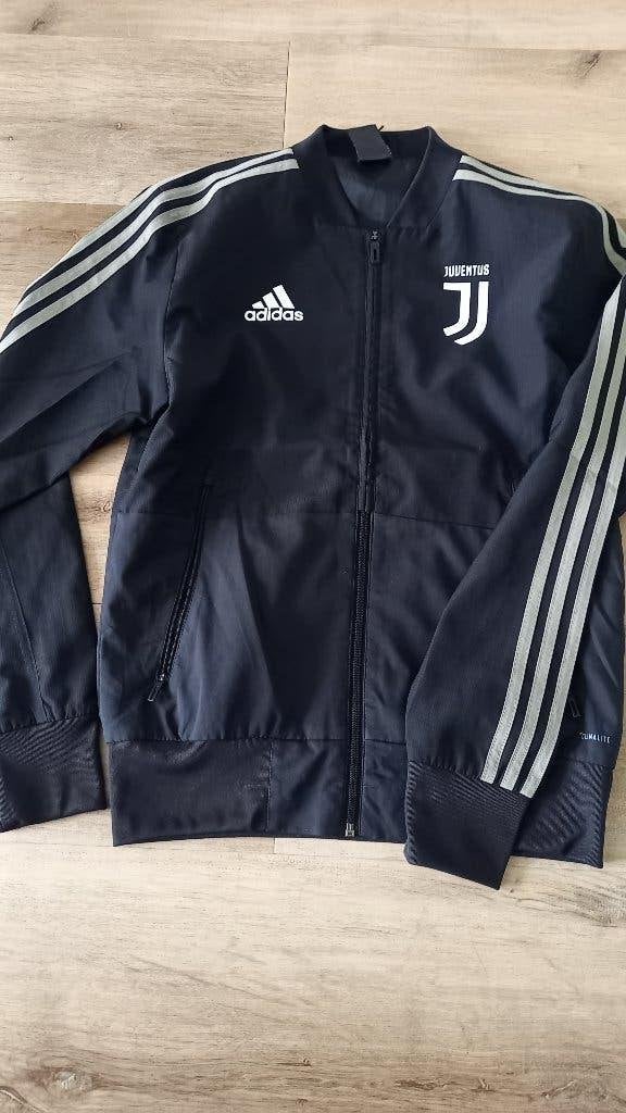 Juventus Adidas Trainingsjack Zwart - 2018/2019, Maat XS of kleiner, Ophalen of Verzenden, Zo goed als nieuw, Trainingspak
