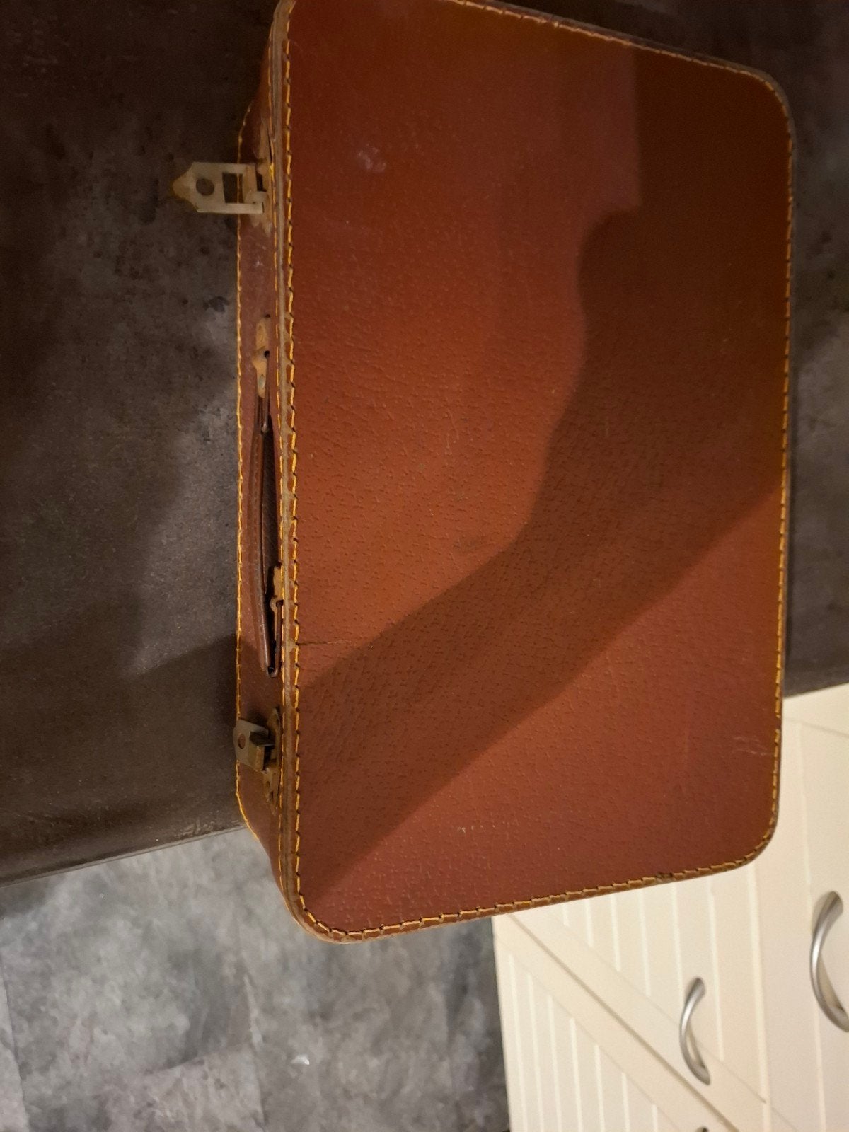 Vintage bruine koffer - Decoratief of voor opslag, Ophalen