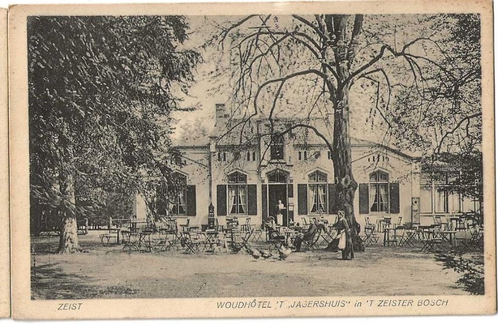Jt31-6 Hotel- Woudhotel -Zeist-Met P-1928, Ophalen of Verzenden, 1920 tot 1940, Gelopen, Utrecht