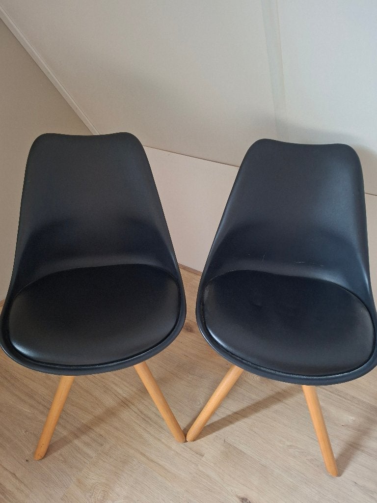 Eetkamerstoelen, Ophalen, Zwart, Zo goed als nieuw, Vier