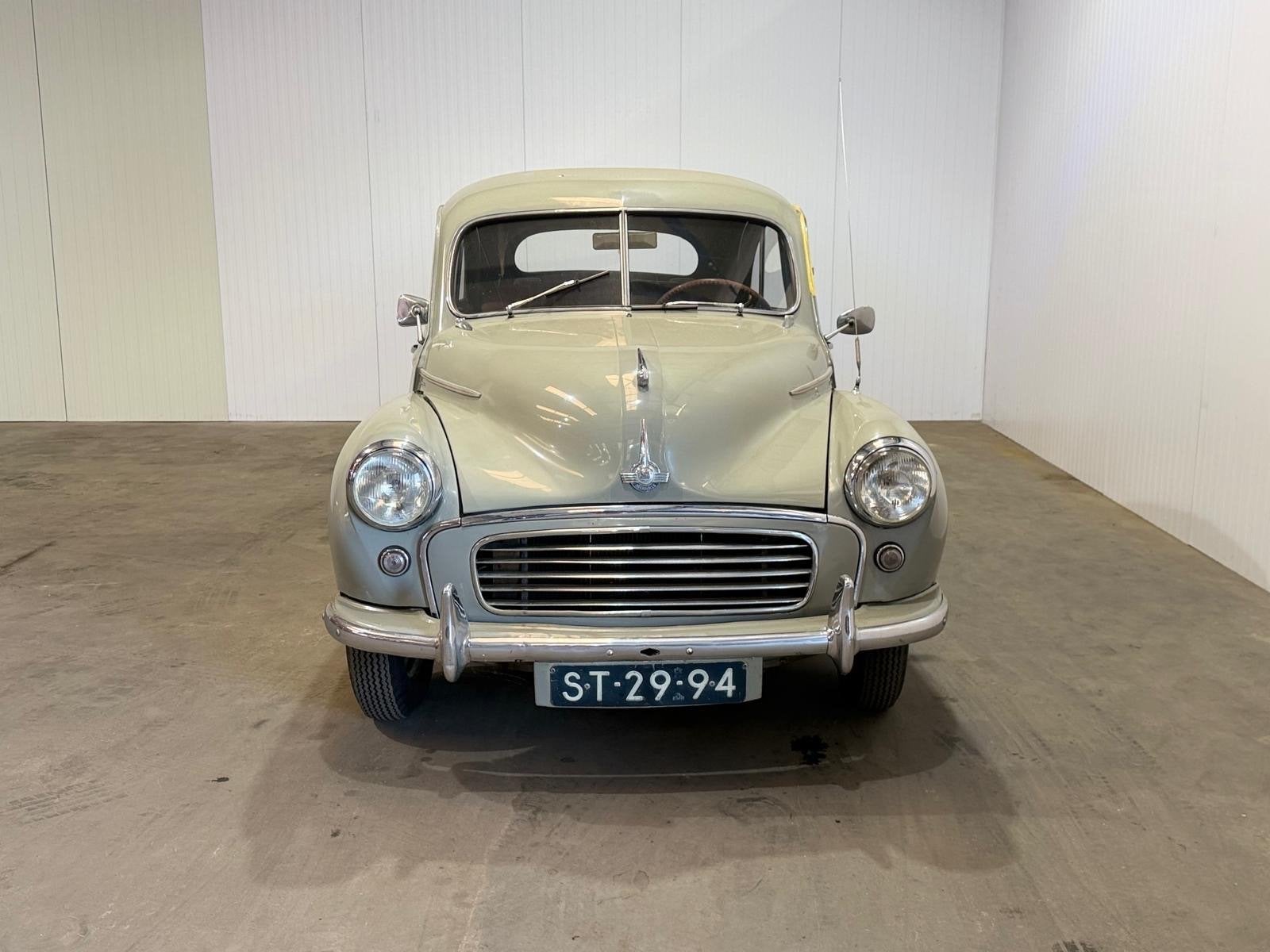 Morris Minor 1955 Grijs, Voorwielaandrijving, 4 cilinders, 29 pk, Leder
