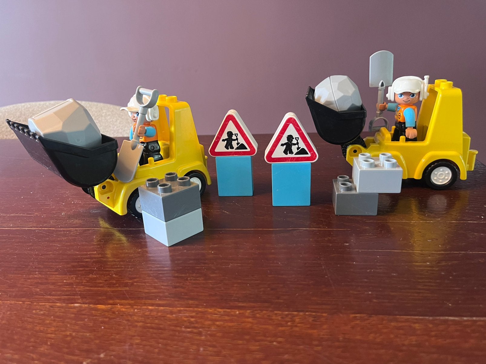 LEGO duplo bulldozer set, Ophalen, Zo goed als nieuw, Duplo