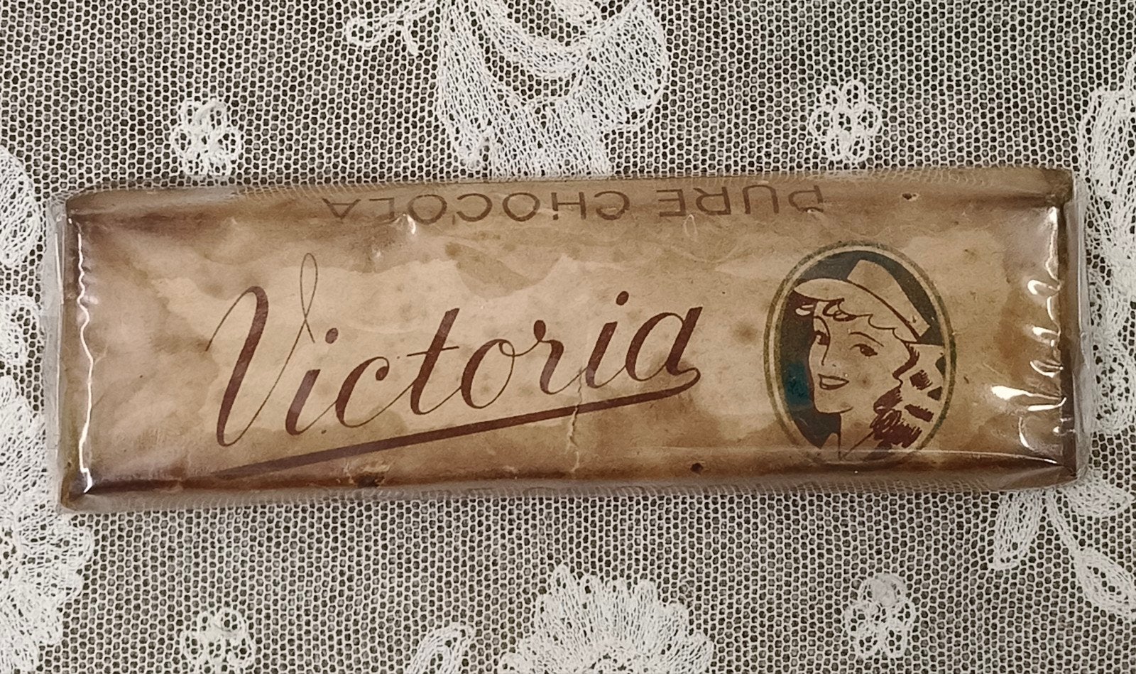 Oud origineel Victoria chocolade reepje, Ophalen of Verzenden, Gebruikt, Verpakking