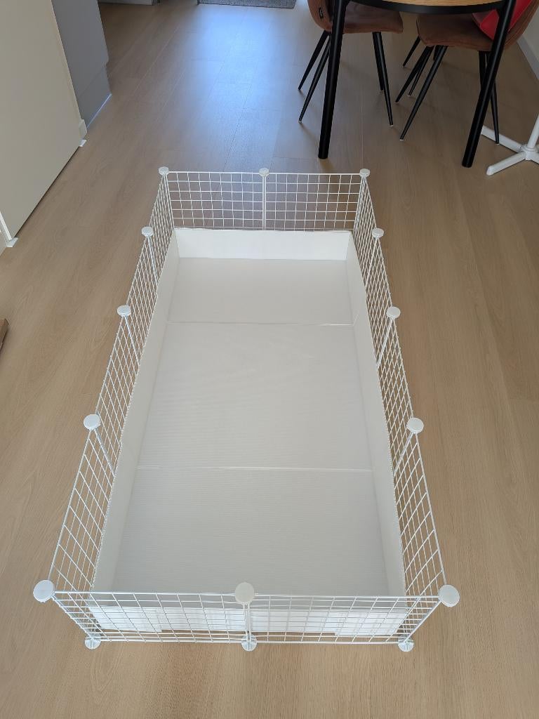 Cavia / Konijnen kooi (Draadkubus 4x2)+ 4st trixie panelen, Kooi, Konijn, Ophalen, Minder dan 60 cm