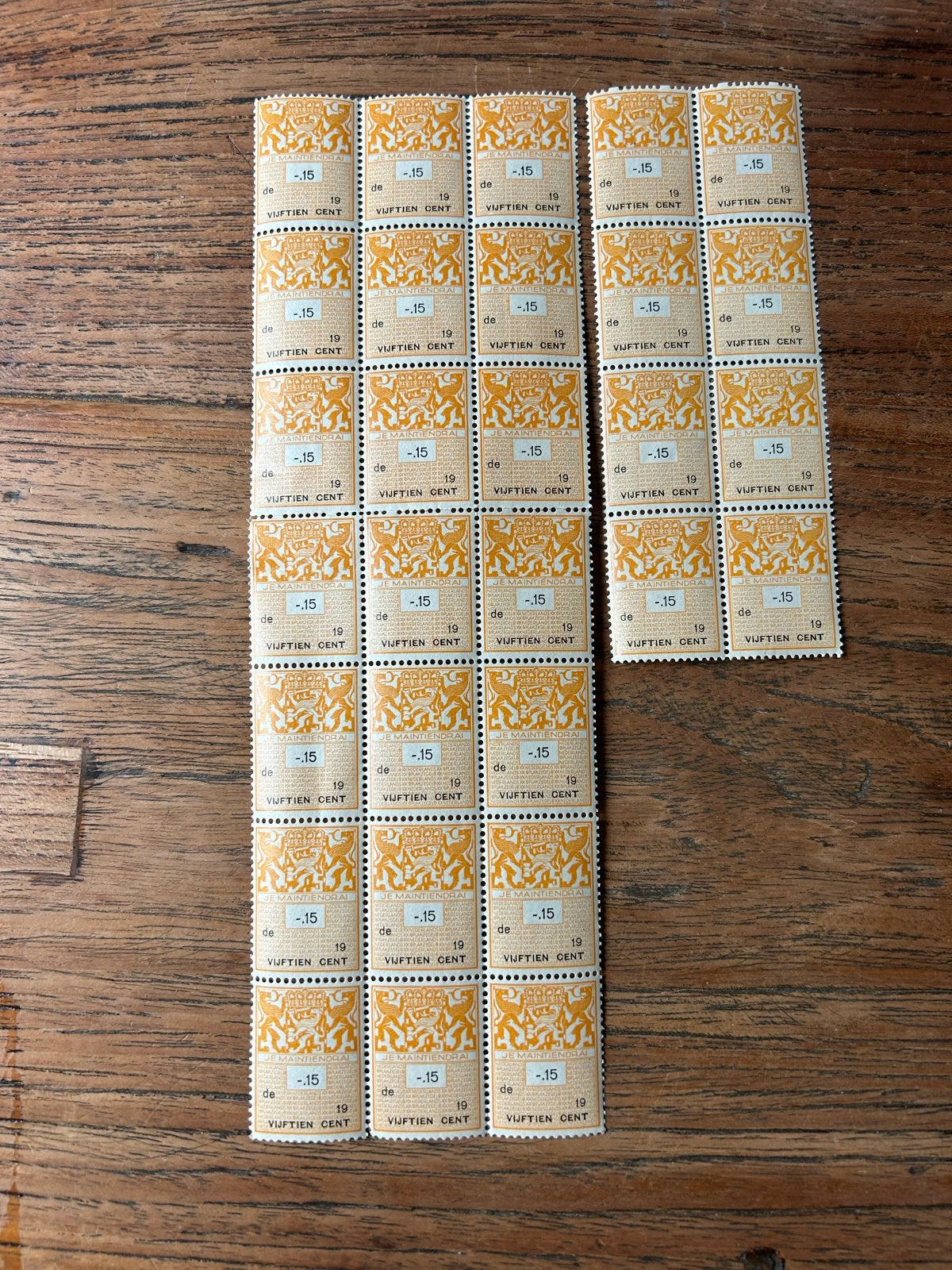 Nederlandse postzegels 15 cent, 'Je Maintiendrai', Verzenden, T/m 1940, Postfris