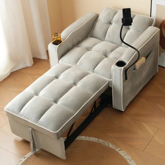 Slaapbank – Slaapstoel – 3-In-1 Bank – Loungebank, Corvance B.V., Verzenden, Nieuw, Corvancebol@gmail.com