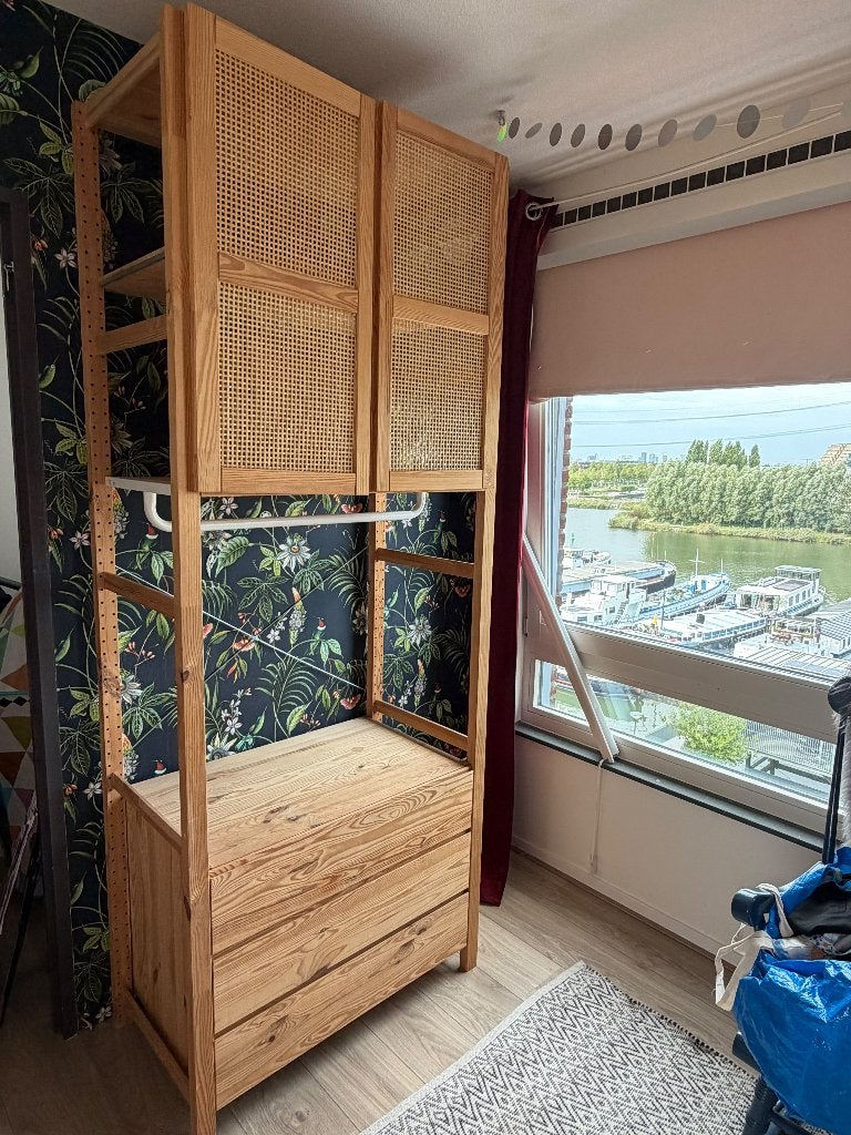 Weinig gebruikte IVAR ikea kast 50cm diep met ladeblok., Ophalen, Gebruikt
