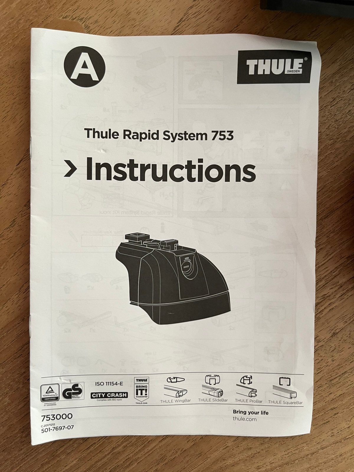 Thule Rapid System 753, Ophalen, Gebruikt
