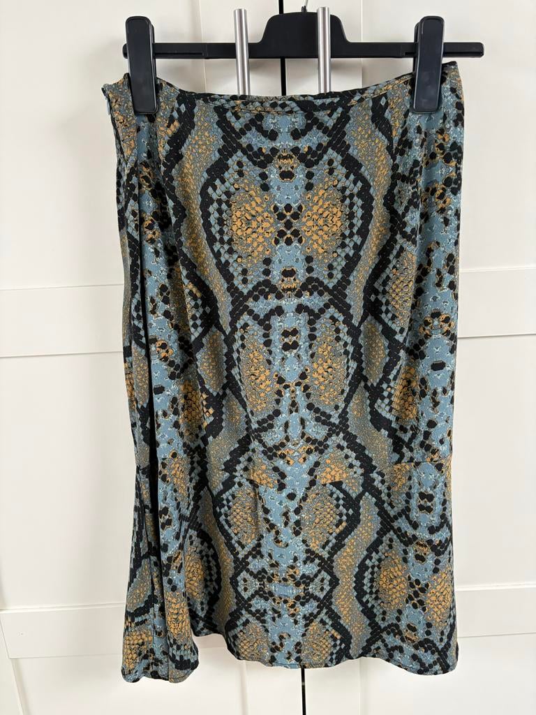 Minus rok met slangenprint - Maat 36, Kleding | Dames, Overige kleuren, Ophalen of Verzenden, Zo goed als nieuw, Knielengte