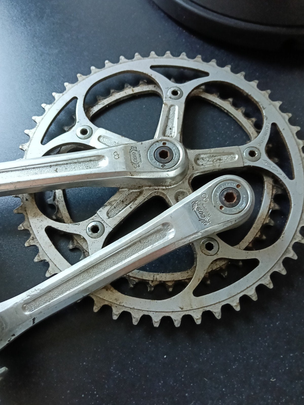 Shimano 600 Crankstel - Vintage Racefiets Onderdeel, Ophalen of Verzenden