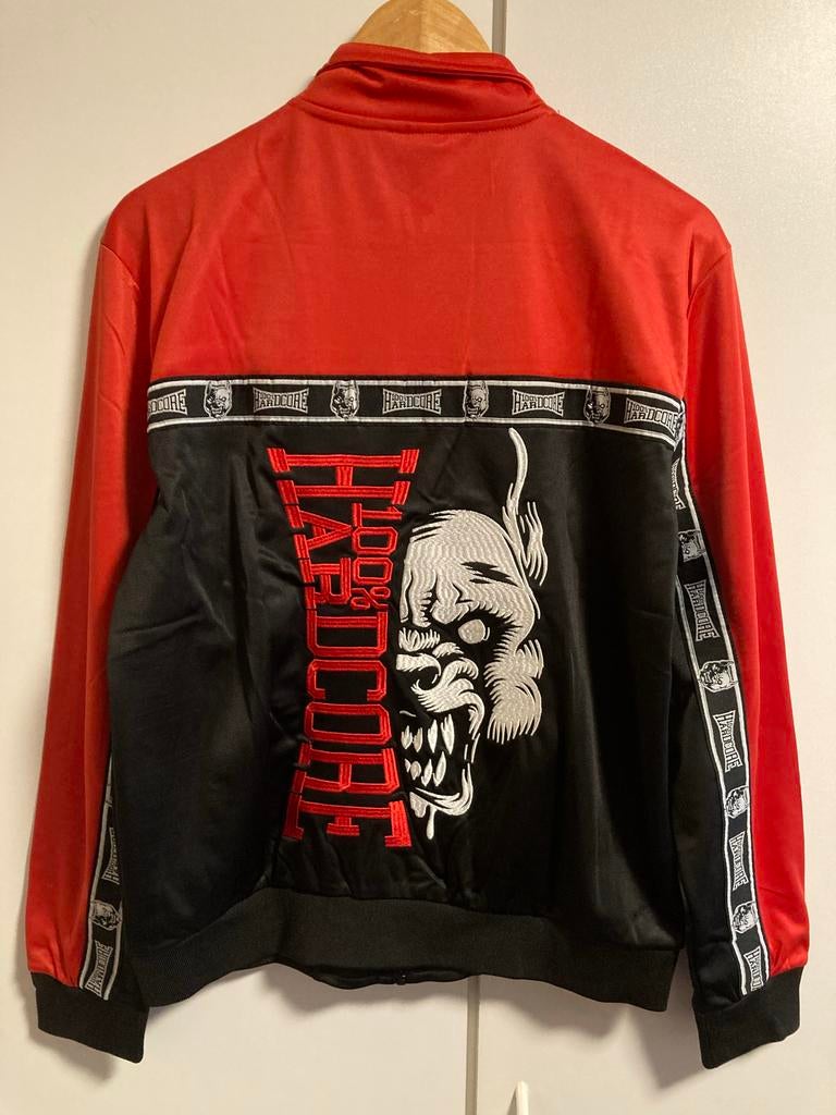 Hardcore jasje maat S zwart rood, Verzenden, Nieuw, Maat 46 (S) of kleiner, Zwart