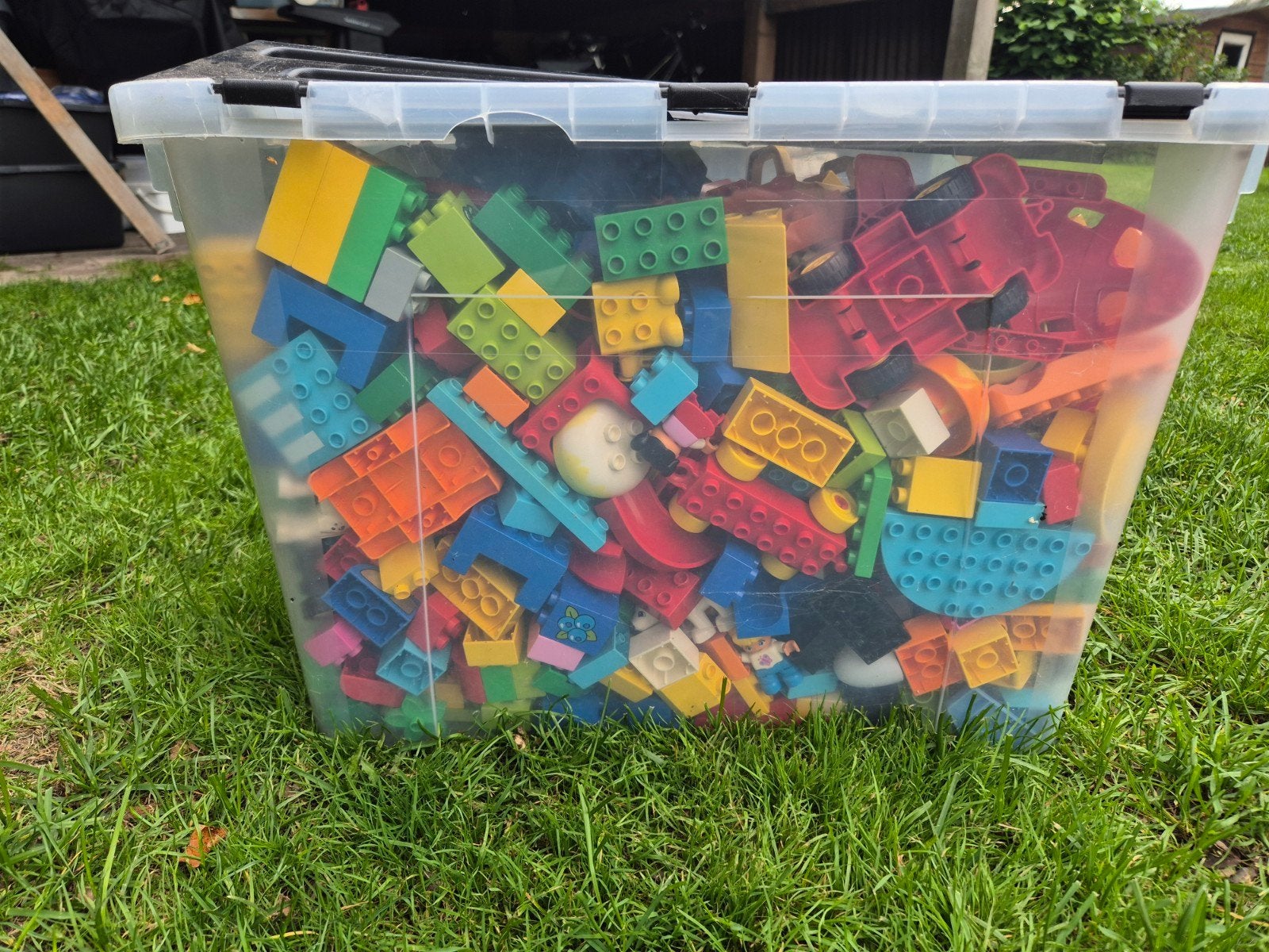 grote bak Duplo knikkerbaan onderdelen en blokken, Kinderen en Baby's, Gebruikt, Inclusief extra onderdelen, Overige typen, Ophalen of Verzenden