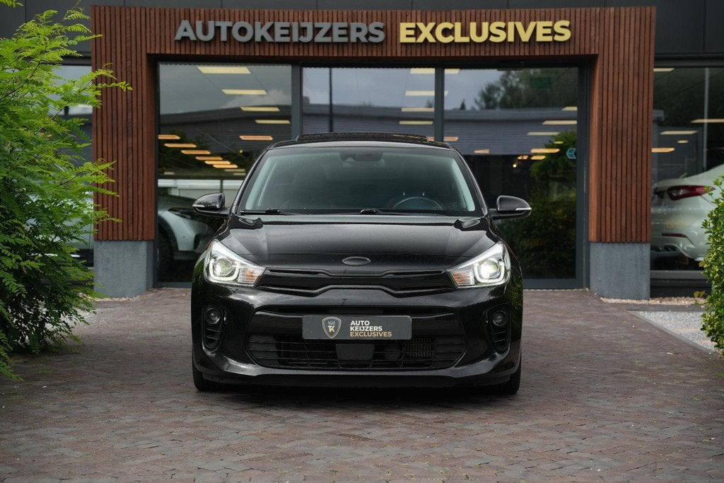 Kia Rio 1.0 TGDI Platinum Dak Leer Keyless Camera 17'', Auto's, Kia, Gebruikt, Euro 6, Zwart, Handgeschakeld