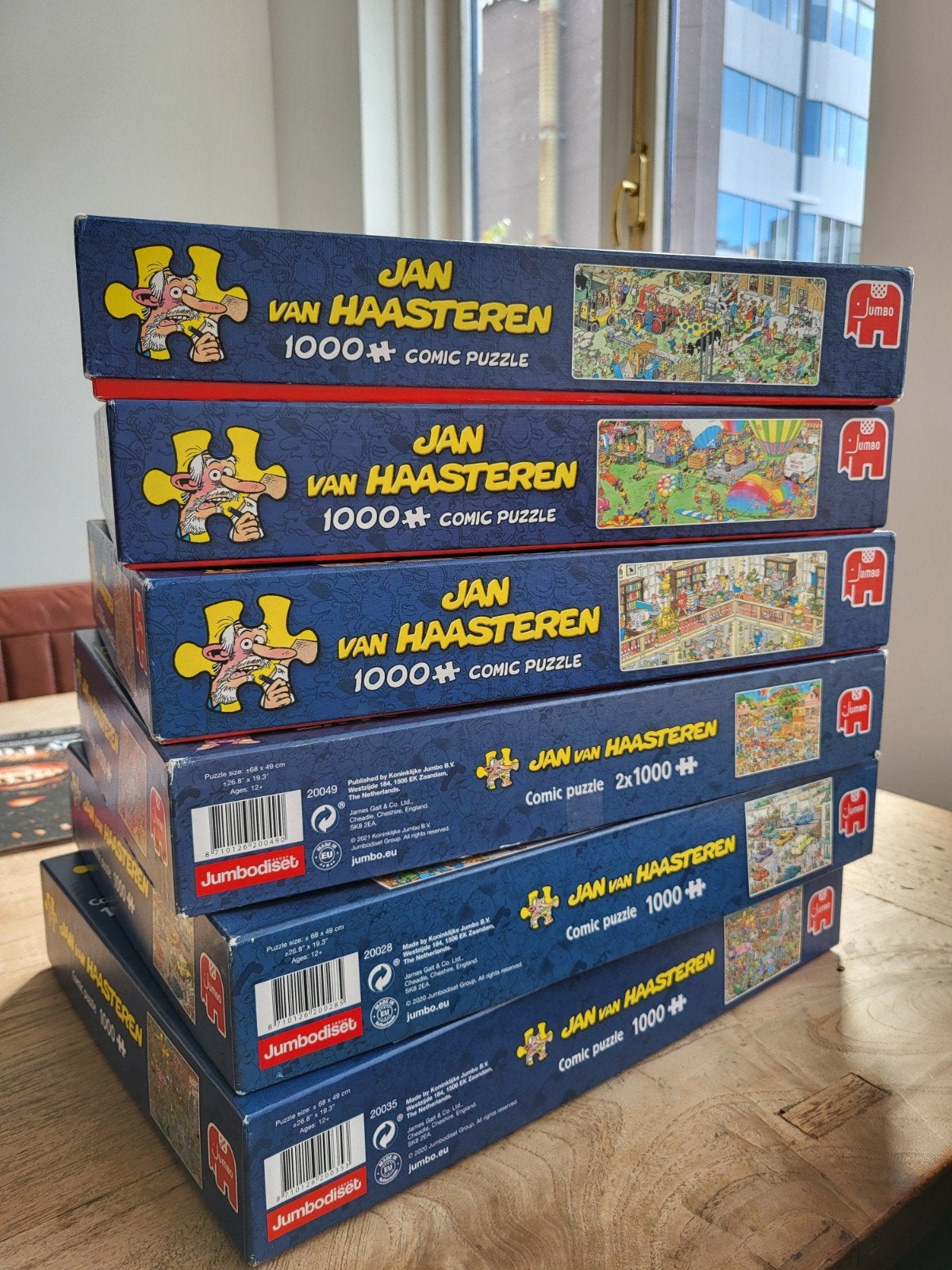 Puzzel 1000 stukjes (o.a. van Haasteren), Ophalen, 500 t/m 1500 stukjes, Zo goed als nieuw, Legpuzzel