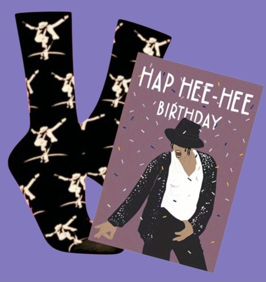 MICHAEL JACKSON SOKKEN  + VERJAARDAGS KAART MICHAEL JACKSON, Ophalen of Verzenden, Nieuw