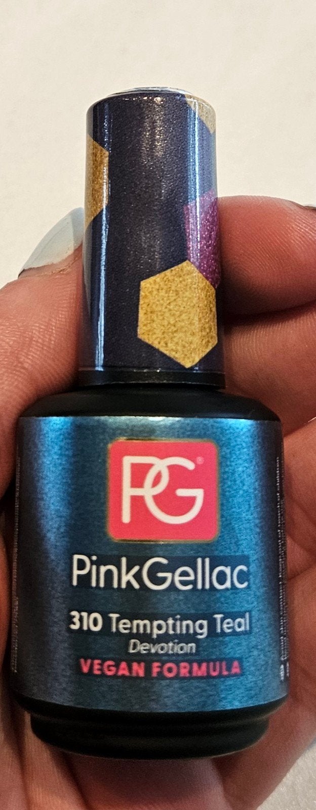 Pink Gellac 310 Tempting Teal, Ophalen, Zo goed als nieuw, Handen en Nagels
