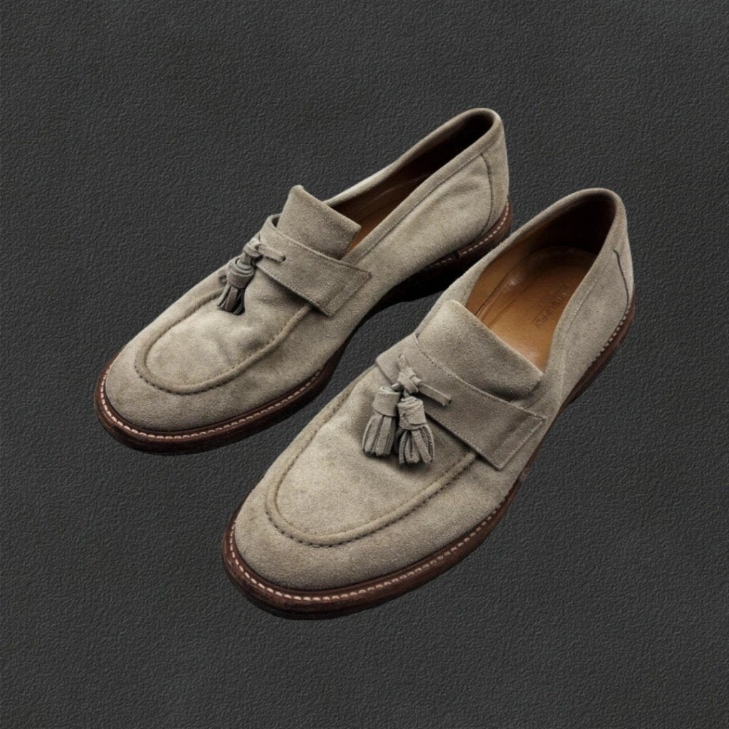 (463) Grijze Suitsupply Loafers - Heren S43 - Zeer goed, Loafers, Overige kleuren, Ophalen of Verzenden, Zo goed als nieuw