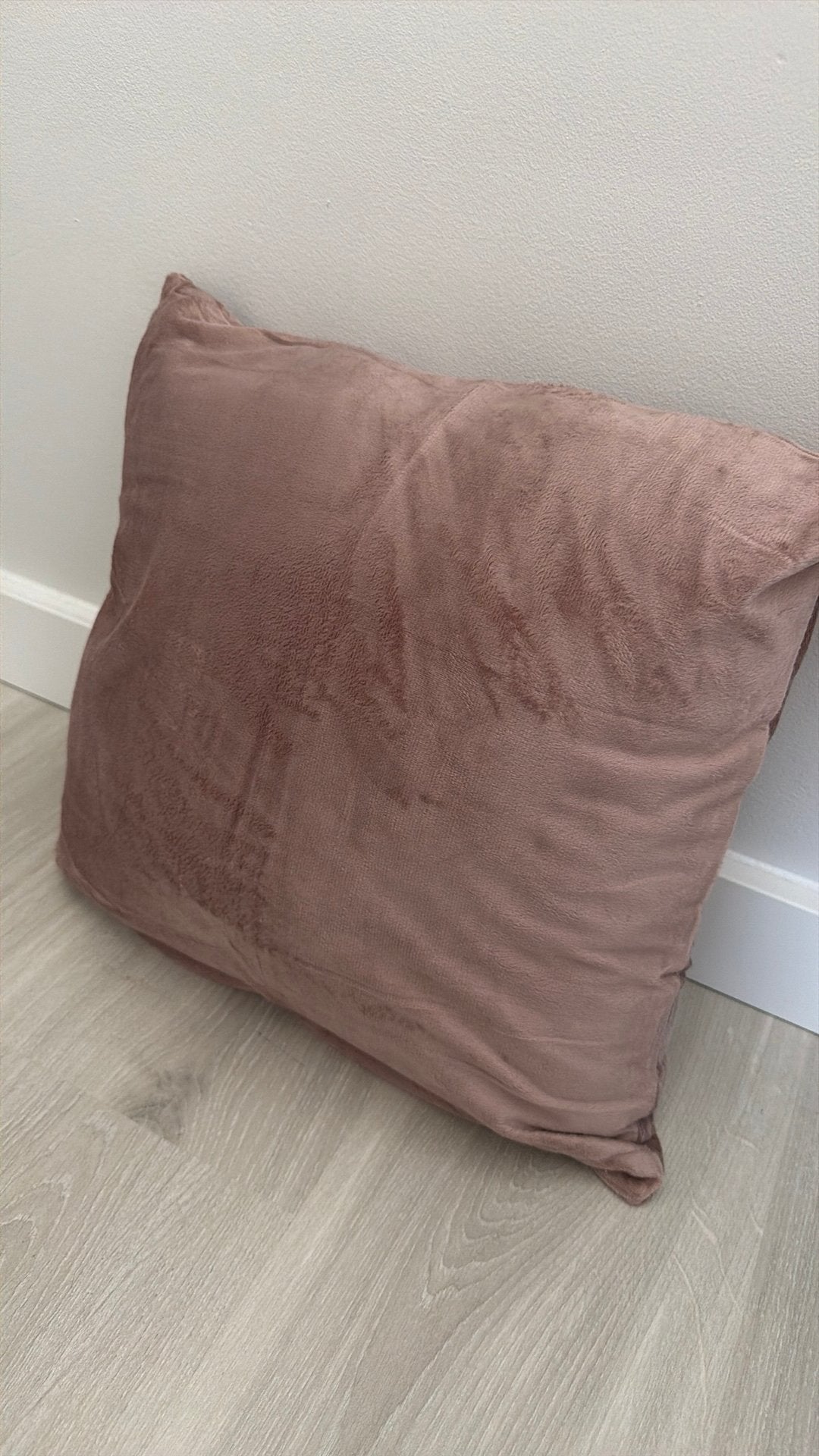 Optidee kussen 40x40 met Optimink kussensloop rozenhout, Ophalen of Verzenden, Nieuw, Wit, Vierkant