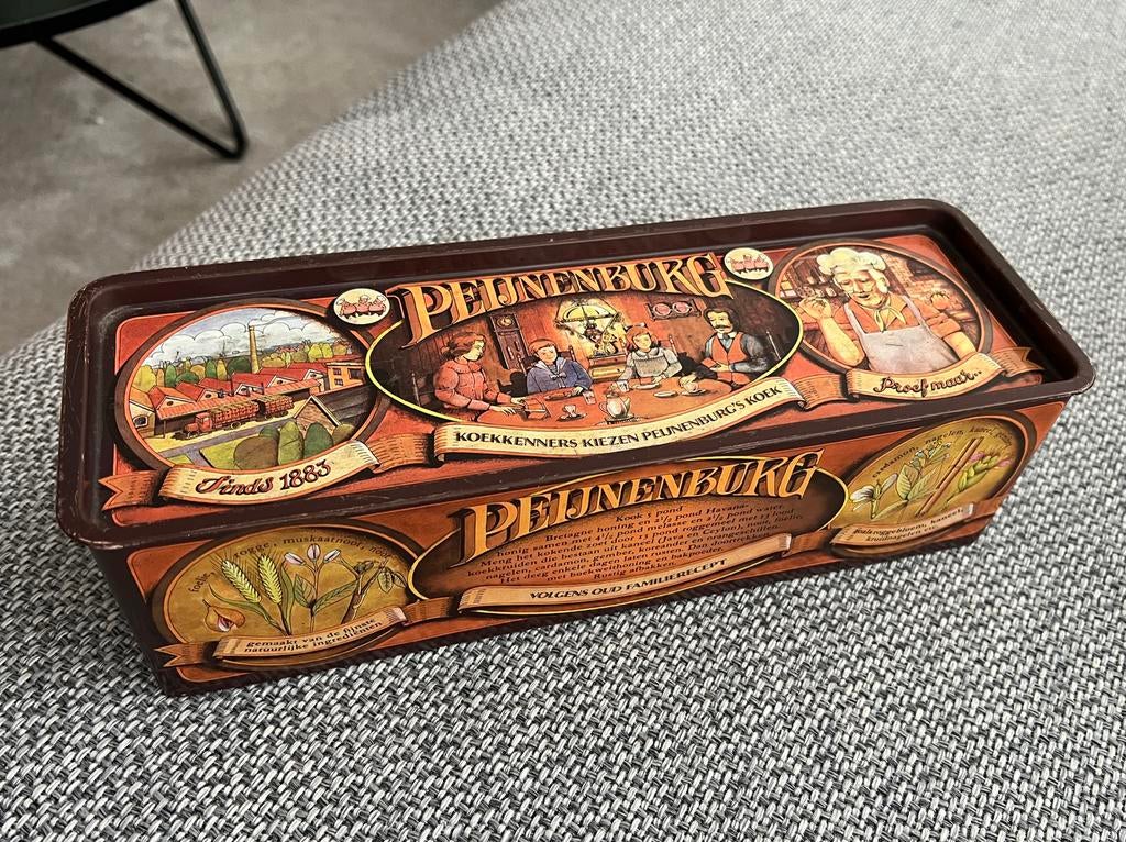 Vintage Peijnenburg Koektrommel, Ophalen of Verzenden, Gebruikt, Koek(jes), Overige merken