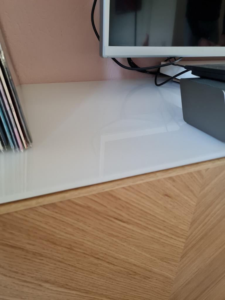 Kleurloze glasplaat voor BESTA tv-meubel 180x40 cm, Ophalen