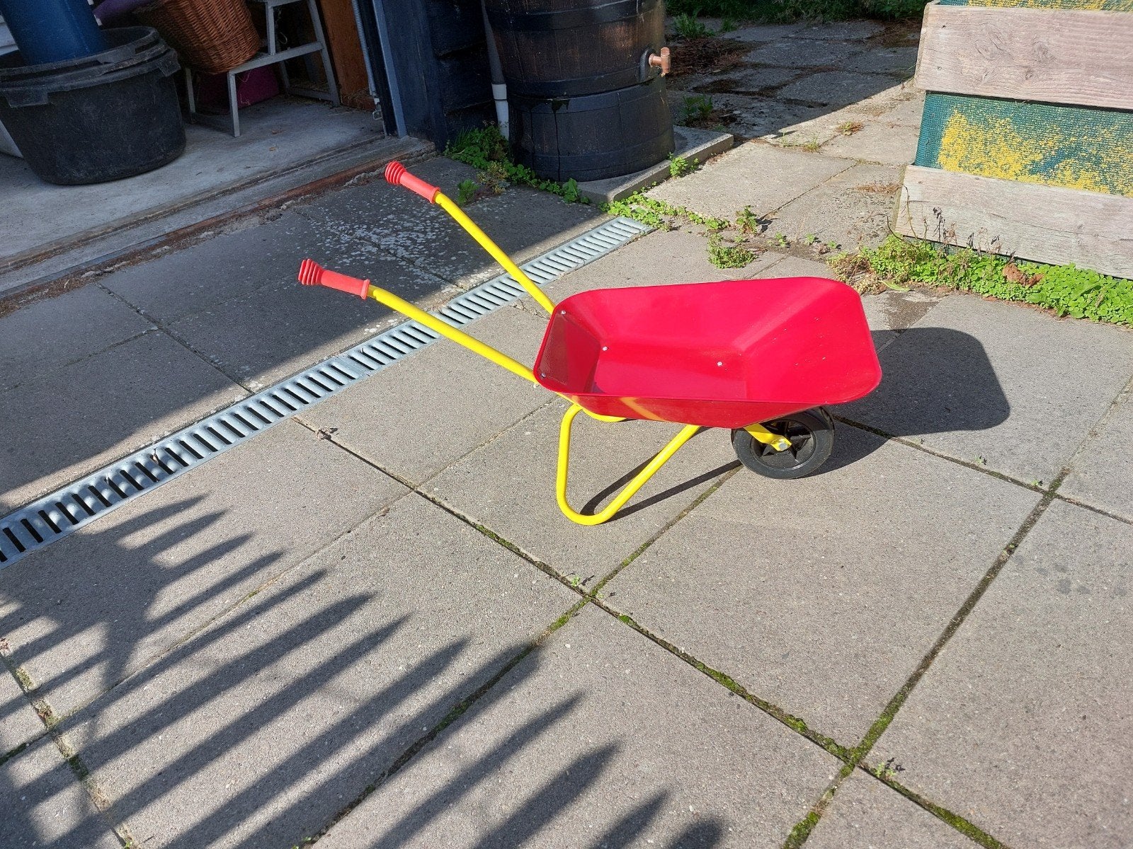 Kinder kruiwagen - Rood/Geel  ZO GOED ALS NIEUW, Ophalen of Verzenden, Zo goed als nieuw