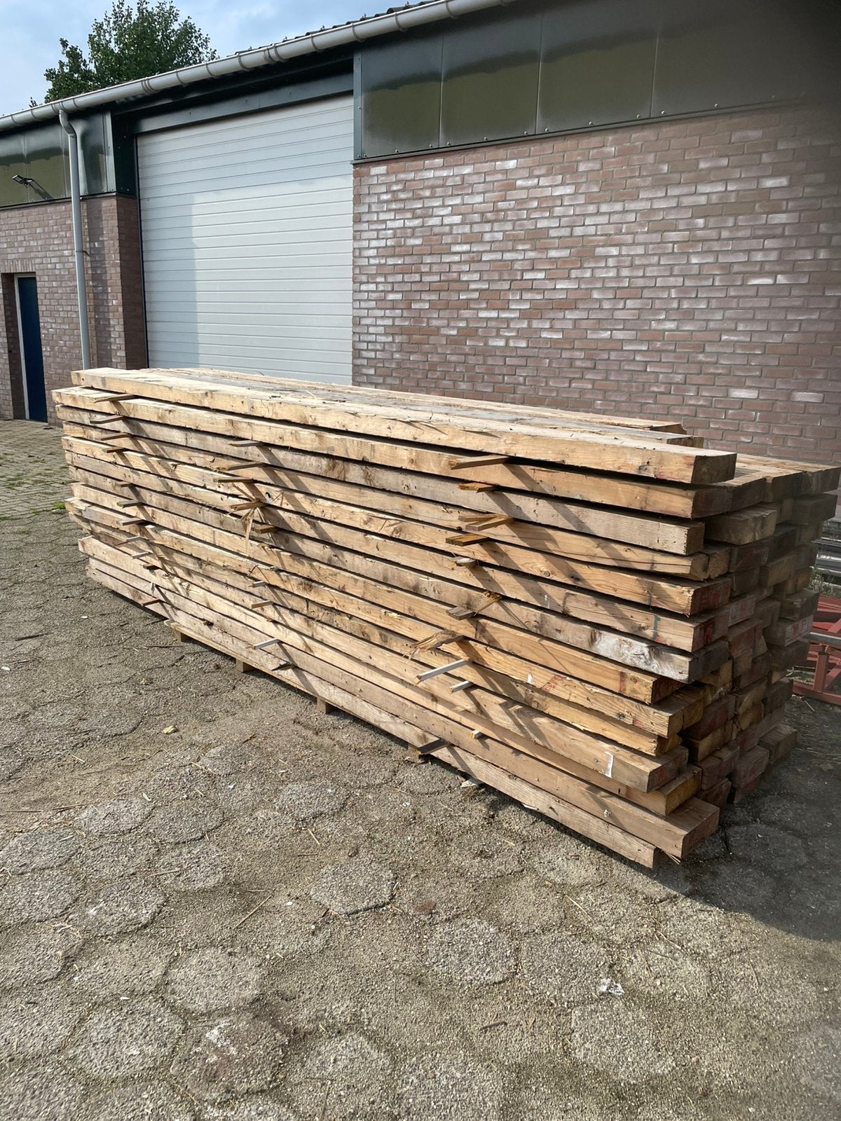 Houten balken, Doe-het-zelf en Verbouw, Ophalen, Zo goed als nieuw, Balk, Vuren