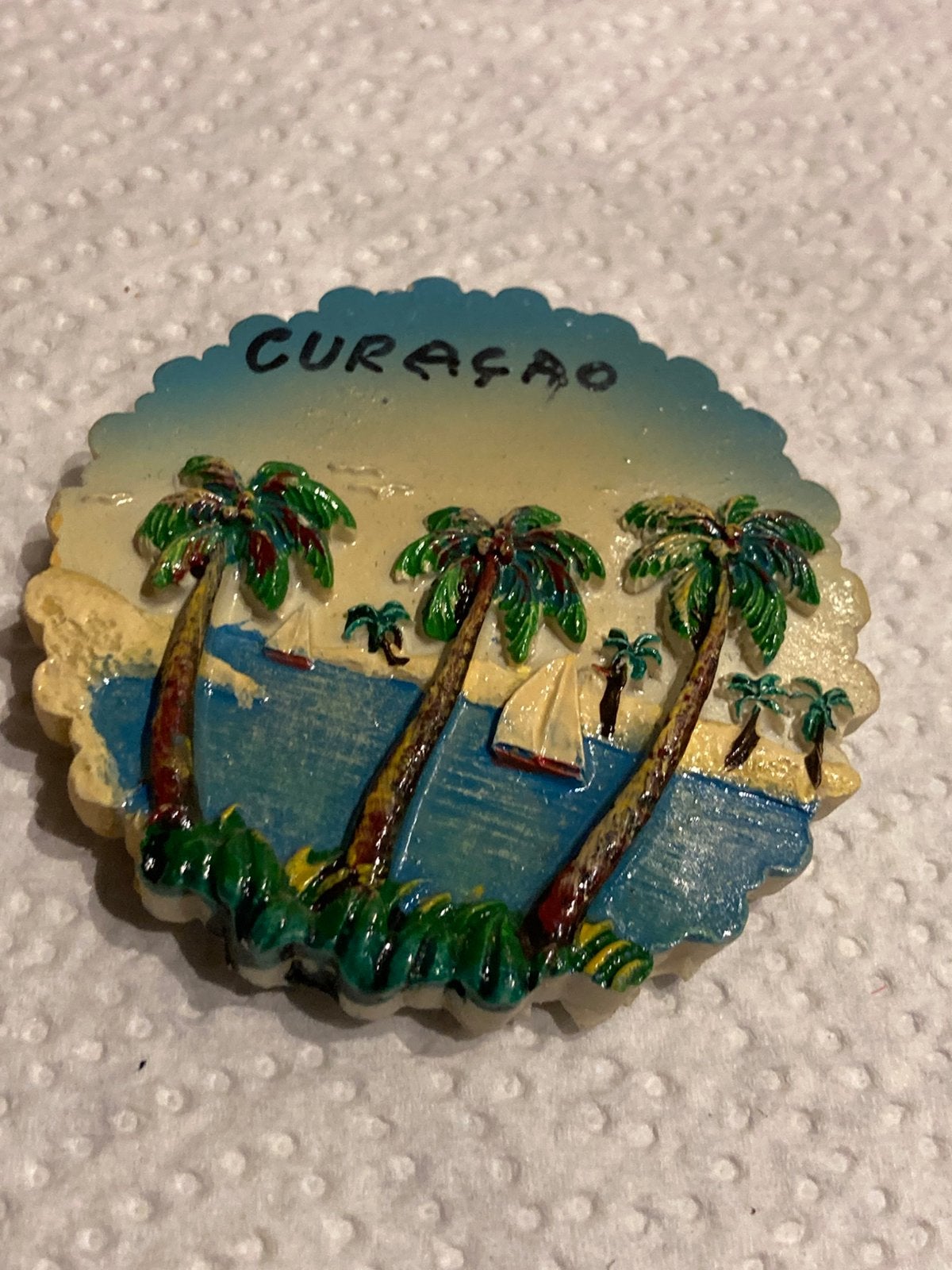 Koelkastmagneet Curaçao, Ophalen of Verzenden, Zo goed als nieuw