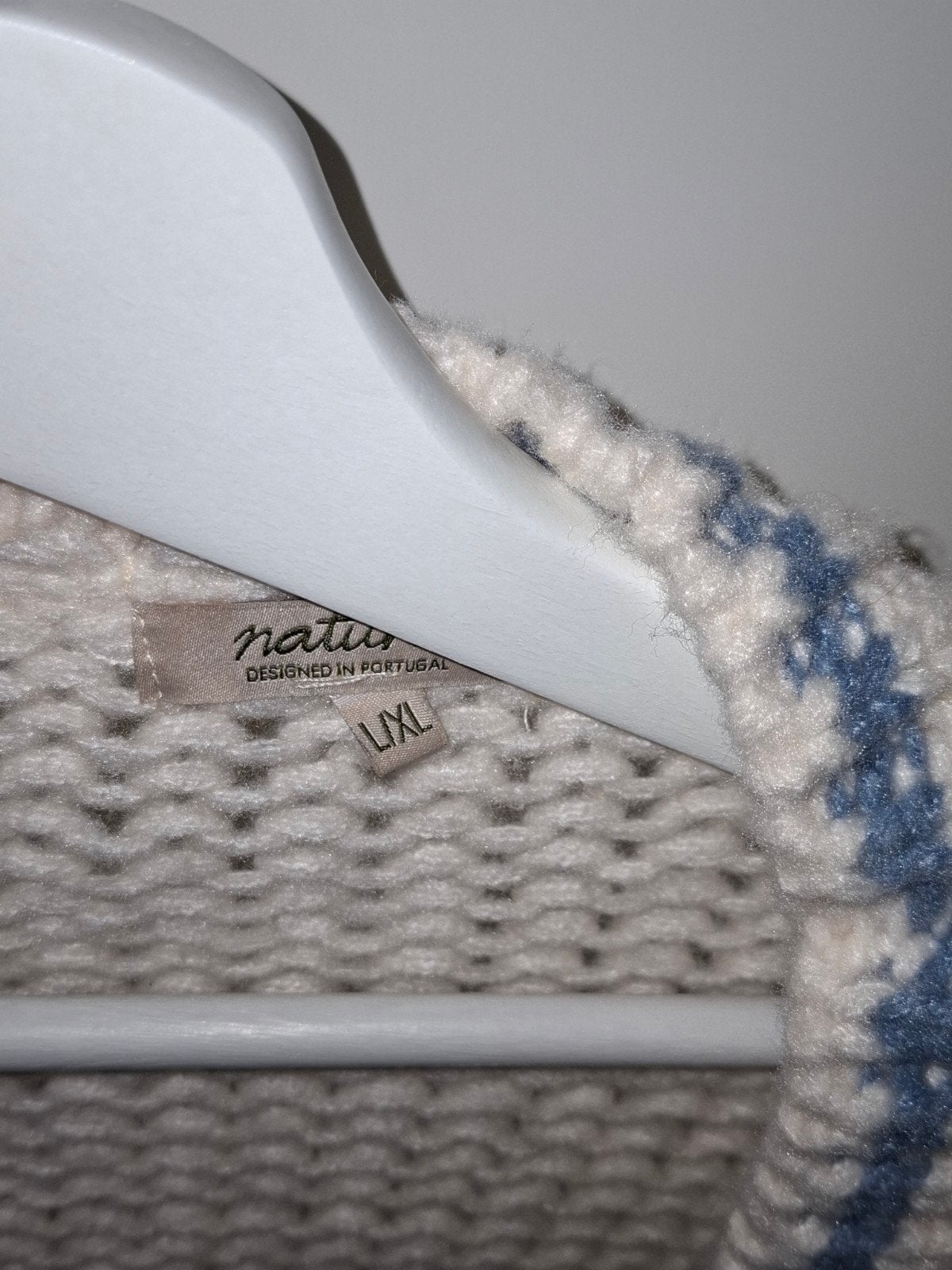 Grof gebreid wollen vest zonder sluiting, Portugees design, Ophalen of Verzenden, Nieuw, Maat 38/40 (M), Meerkleurig